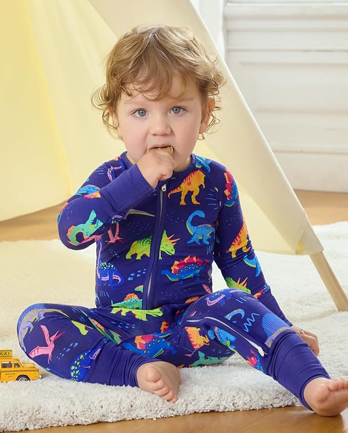 babee Reshinee Bamboo Viscose Baby Footie Pajama, Zipper Sleeper Boys Girls | - Image 7