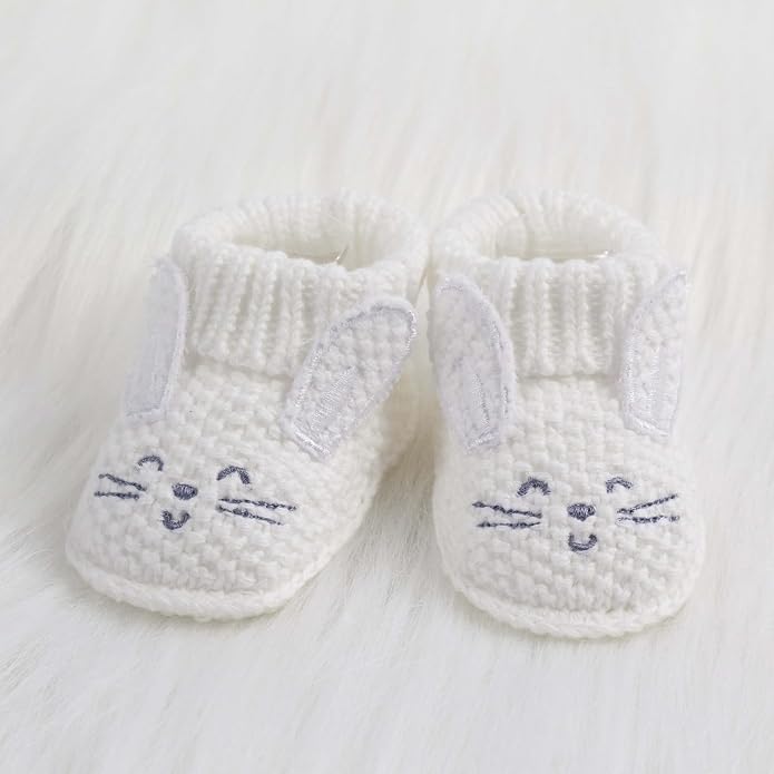 Baby Booties Newborn Infant Hand Crochet Knit Cotton Shoes Booties First - Image 5