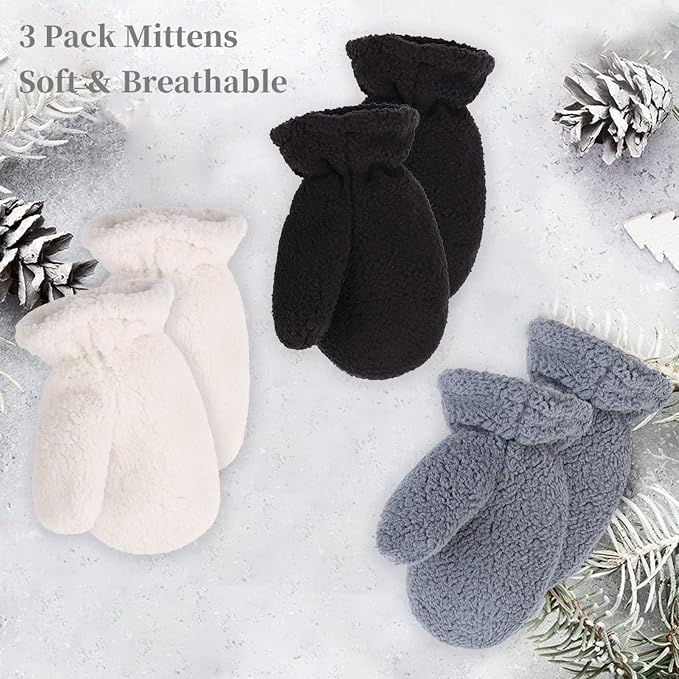 Zsedrut Baby Boys Winter Glove Warm Toddler Infant Girls Mittens Fleece Lined - Image 6