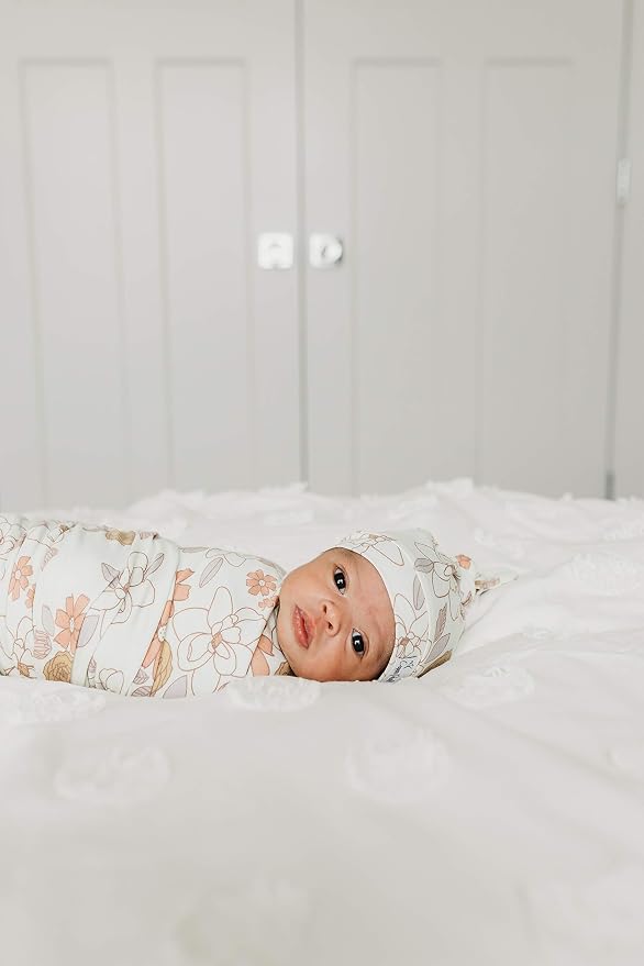 Copper Pearl Swaddle Blankets for Newborns | Soft Stretchy Receiving Blankets - Image 4