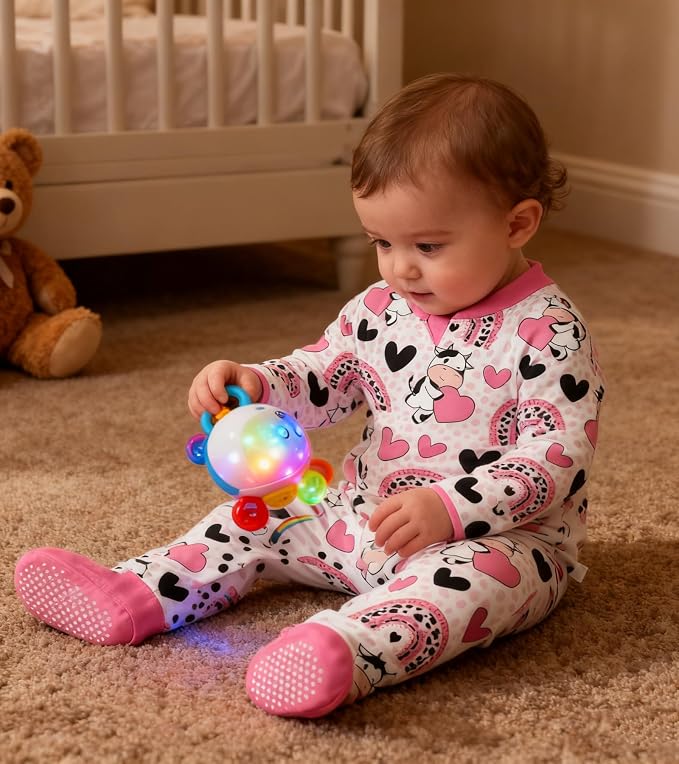 uideazone Baby Girls Footed Pajamas, Zip Sleeper - Image 3