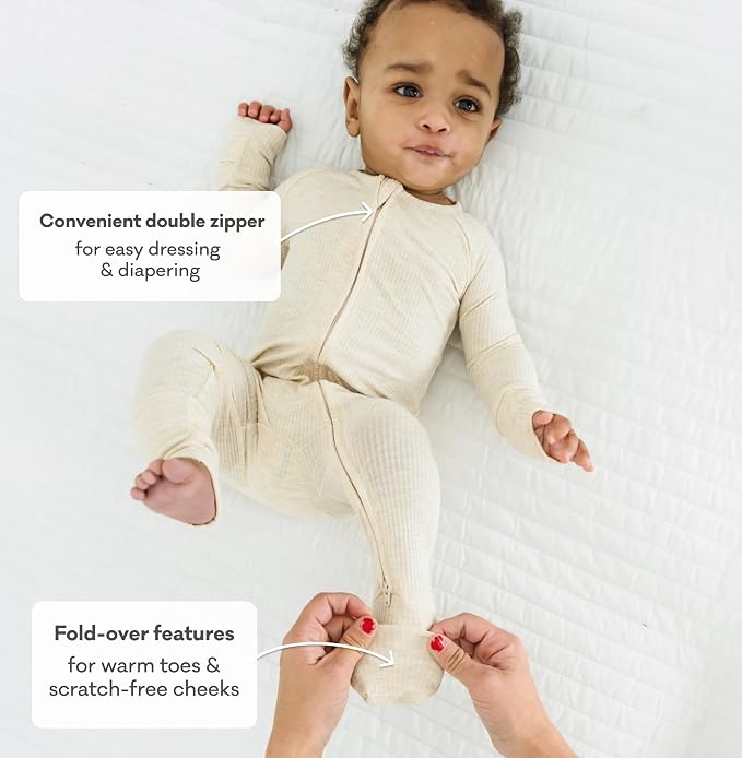 Little Sleepies Pajamas for Baby Boys & Girls, Viscose from Bamboo Baby Pajamas - Image 6