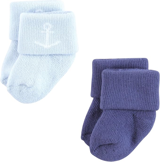 Hudson Baby Baby 8-pack Cotton Rich Newborn and Terry Socks - Image 6