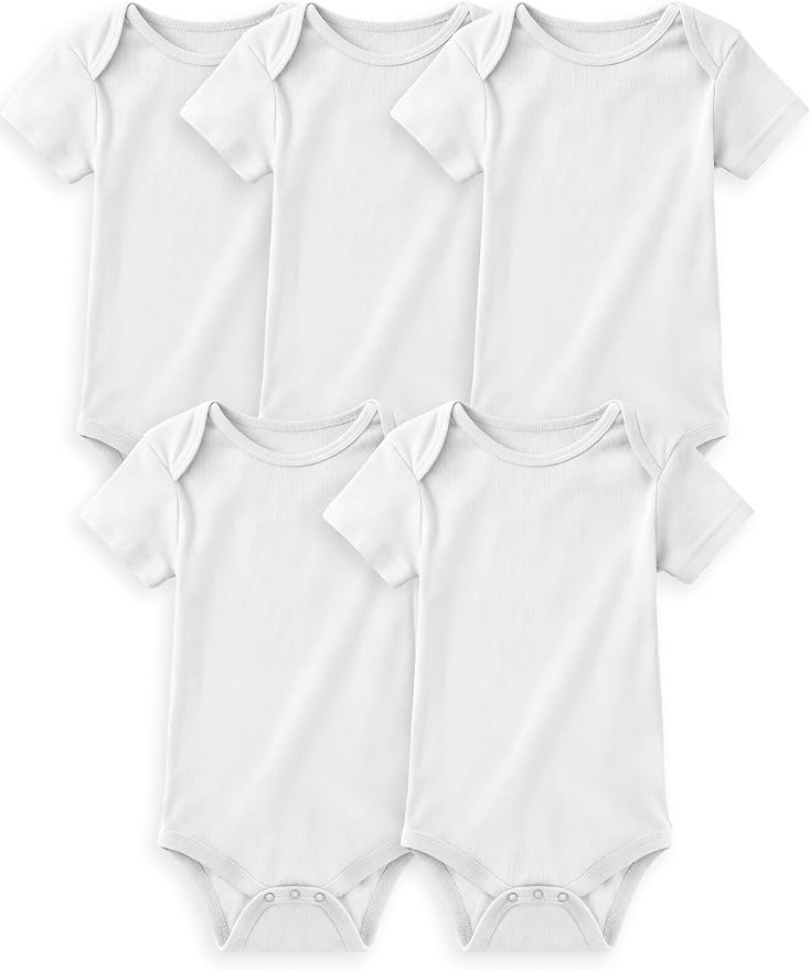 Yoofoss Baby Bodysuits 100% Organic Cotton Baby Short Sleeve Baby Boys Girls by YOOFOSS
