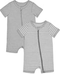 Jimonda Baby Rompers Cotton Boys Girls Short Sleeve Sleepers Pajamas Pjs | Two by JimondaBaby
