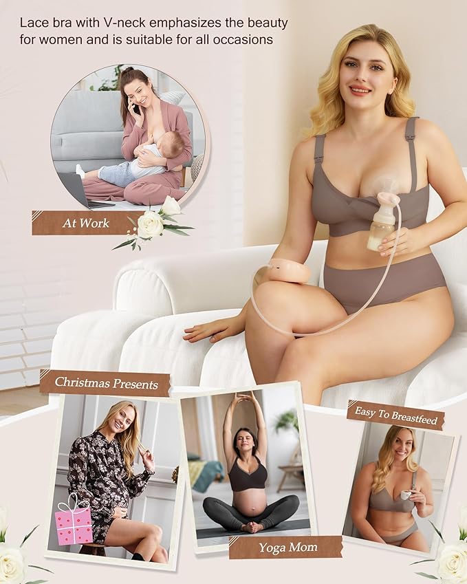 As Fairy Nursing Bras for Breastfeeding Mesh Lace Seamless Maternity Bra Pregnancy Sleep Wireless Pumping Bralette