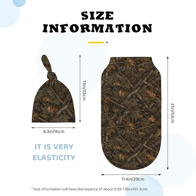 Camo Swaddle Blankets Soft Receiving Blanket Baby Swaddle Wrap - Image 3