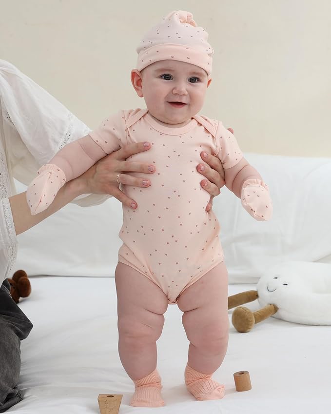 Baby Bodysuit and Pant Set Cotton Ribbed Mix Infant Girl Clothes | Unisex - Image 4