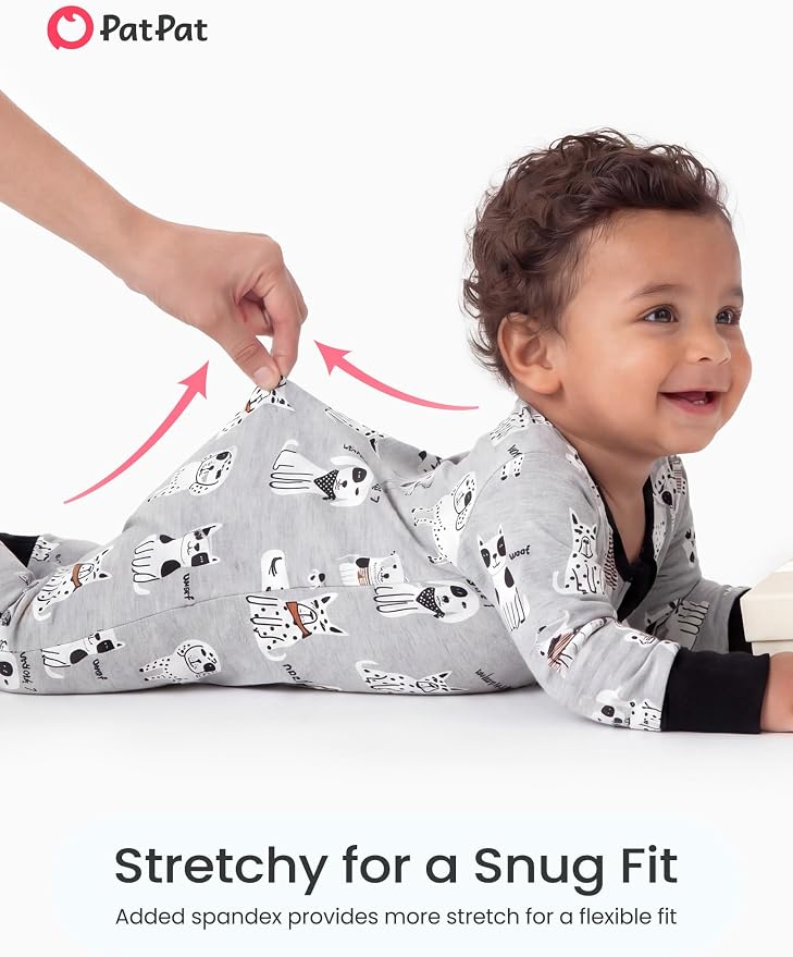 PATPAT Organic Cotton Baby Footie Pajamas - Image 4