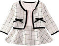 Toddler Kids Baby Girls Plaid Skirt Set Cardigan Jacket Coat + Tutu Dress Set by BOIZONTY