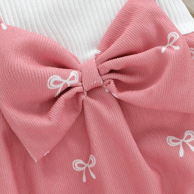 Newborn Baby Girl Clothes Ruffle Sleeve Jumpsuit Corduroy Floral - Image 5