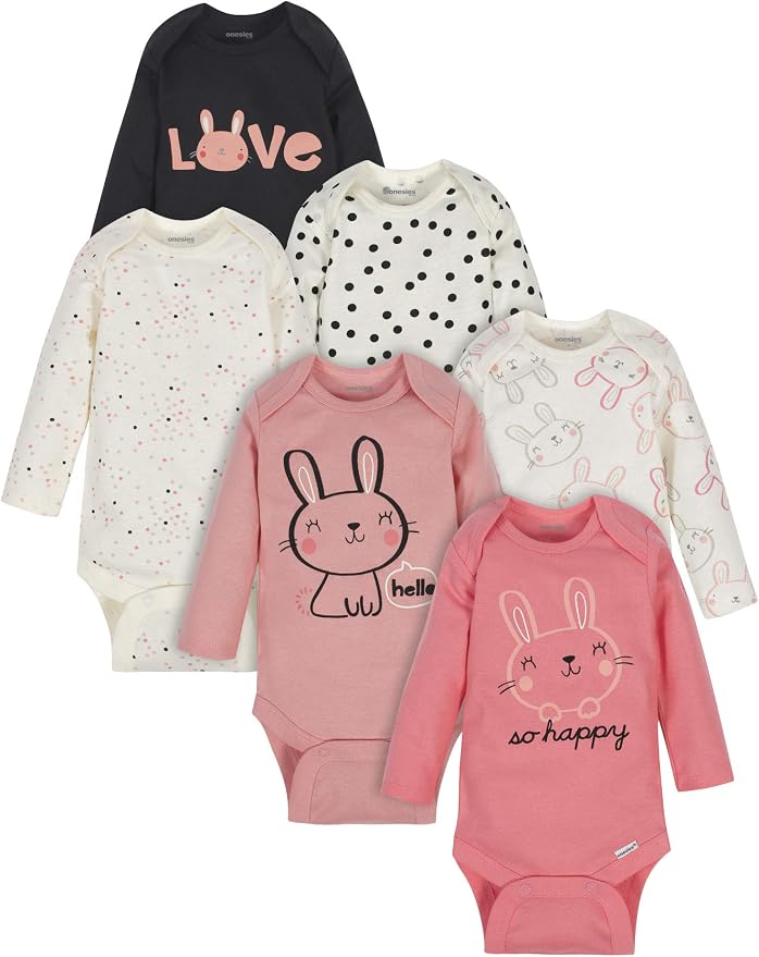 Onesies Brand Baby Boys & Girls 6-Pack Long Sleeve Bodysuits by OnesiesBrand