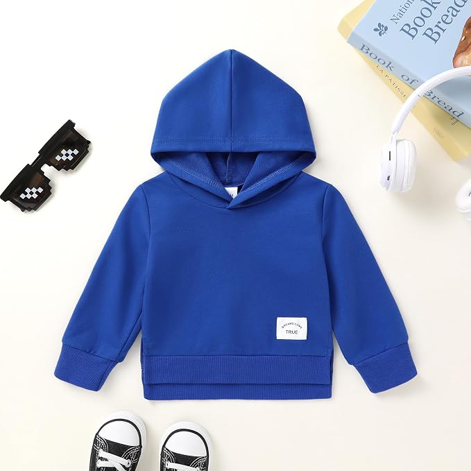 Happy Town Toddler Baby Boy Girl Sweatshirt Hoodie Pullover Fall Outfits Solid - Image 3
