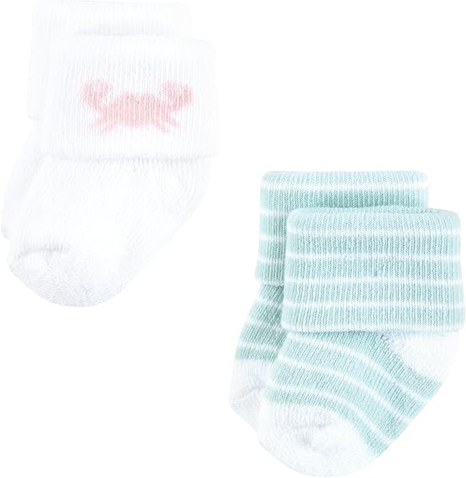 Hudson Baby Baby 8-pack Cotton Rich Newborn and Terry Socks - Image 4