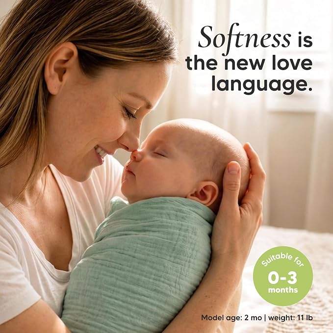 KeaBabies Muslin Baby Swaddles for Newborns, 100% Cotton | Organic Cotton - Image 2