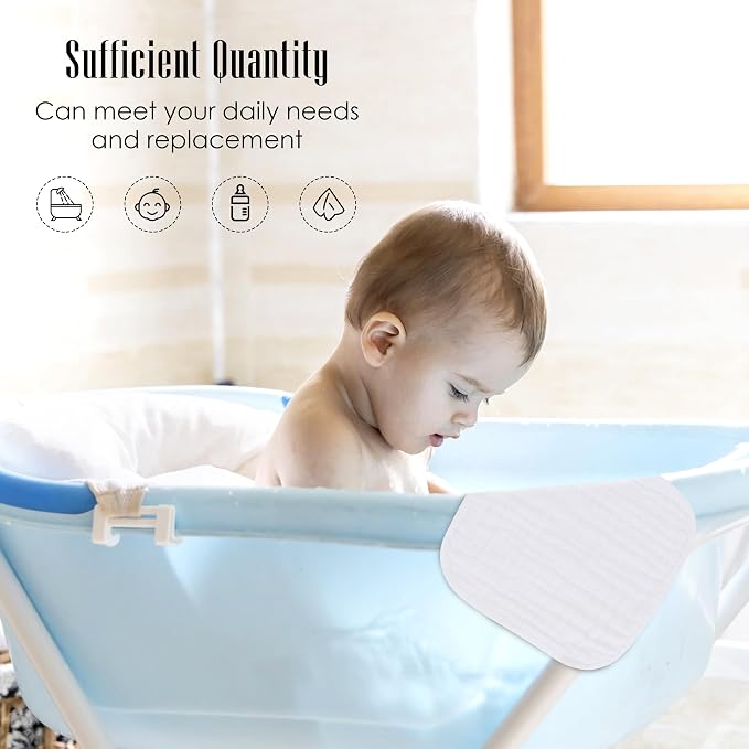 Baby Washcloths -100% Cotton Muslin Soft Baby Bath Wash Cloths and Absorbent - Image 4