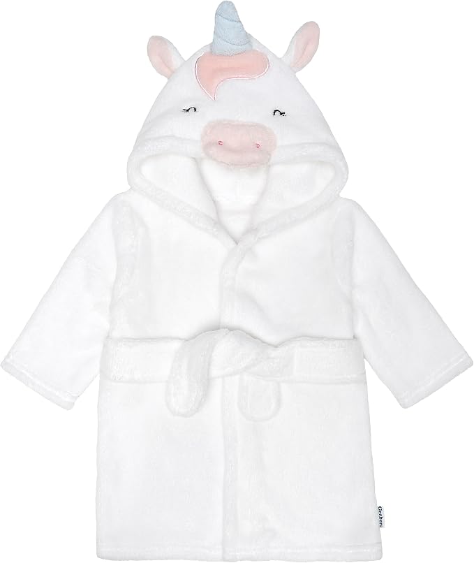 Gerber Baby Boys & Girls Plushy Soft Hooded Animal Character Bathrobe by Gerber
