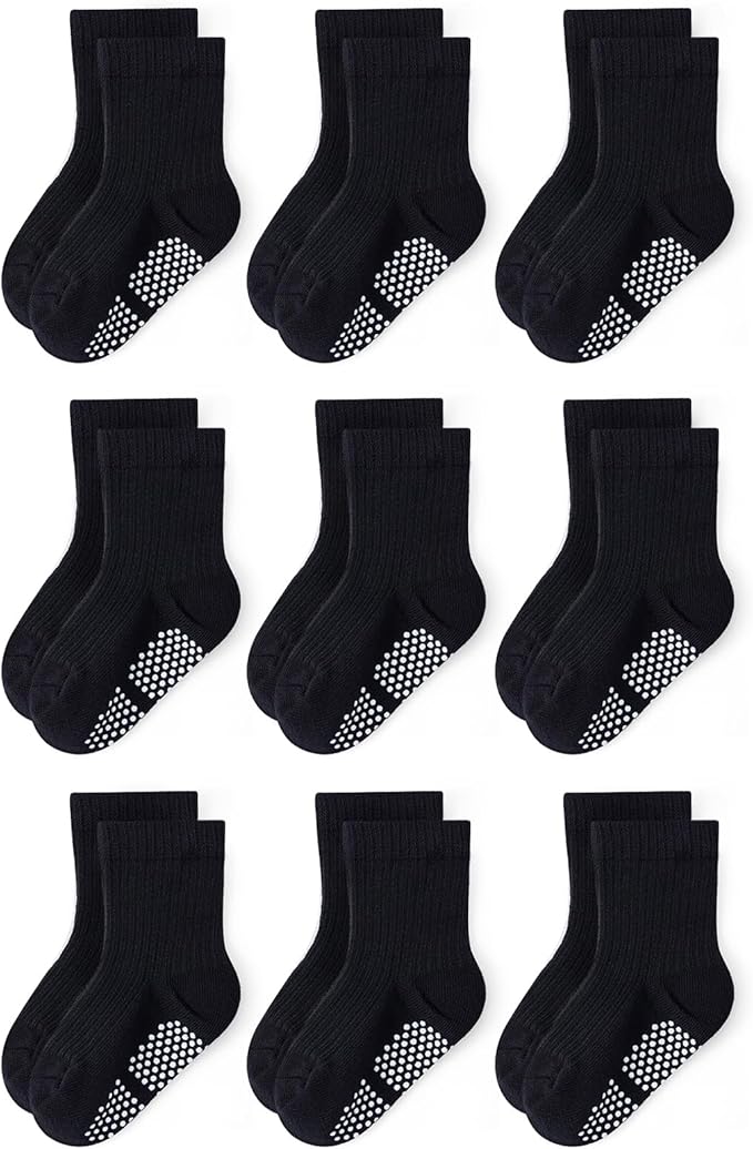 Baby Toddler Essentials Non-Slip Crew Socks by Bearbay