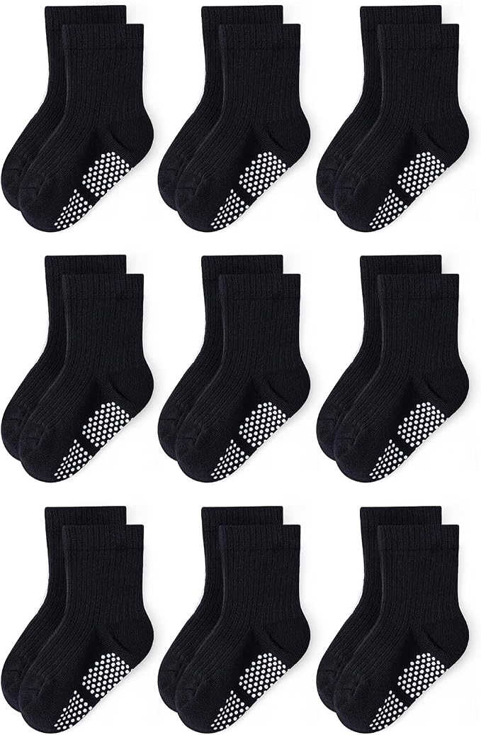 Baby Toddler Essentials Non-Slip Crew Socks by Bearbay