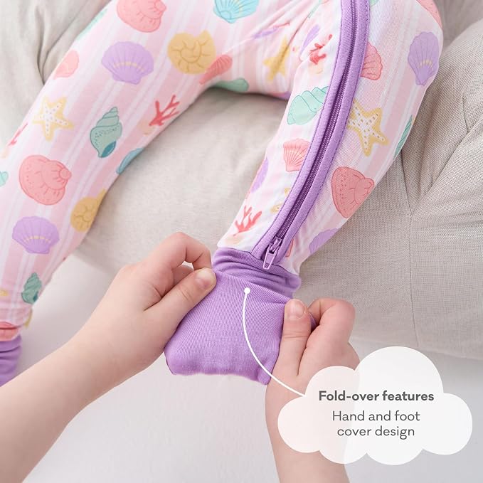 pureborn Baby Sleeper Viscose from Bamboo Zipper Footies 0-24 Months - Image 6