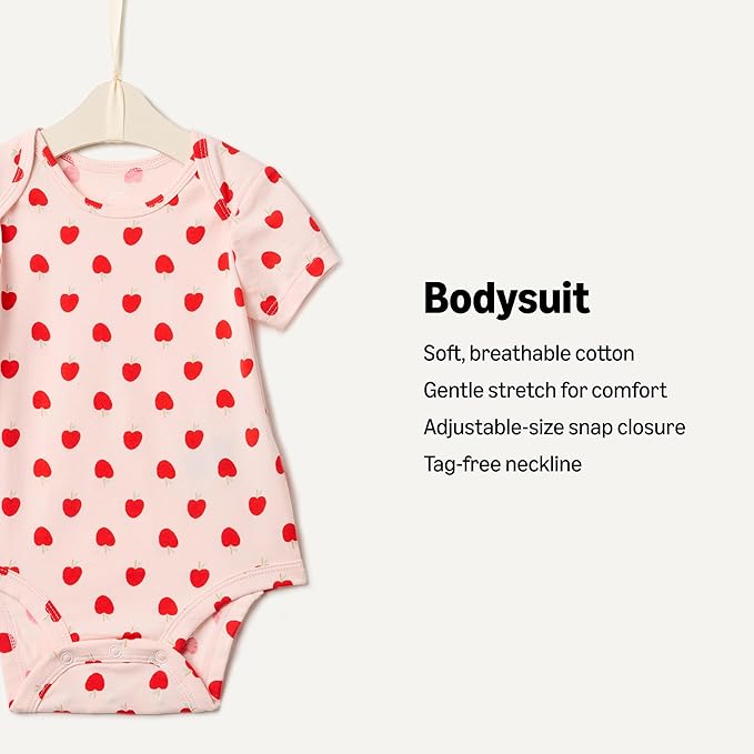 Amazon Essentials x Sofia Grainge Unisex Babies' Short Sleeve Crewneck Bodysuit - Image 2