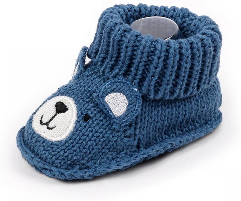Infant Baby Boys Girls Knitted Booties Soft Cute First Walking Socks Shoes | - Image 7
