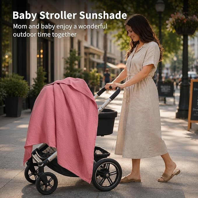 NESTALLY Cocoon Muslin Swaddle Blankets 4 Pack, Soft Breathable Large 47"x47" - Image 7