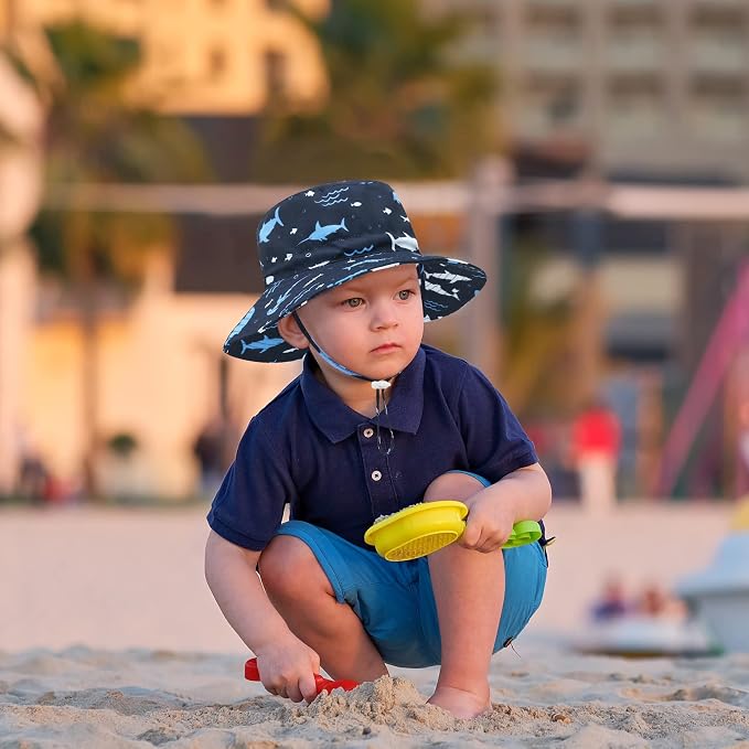 Baby Sun Hat Baby Boy Hats Toddler Hat UPF 50+ Bucket Hat - Image 4