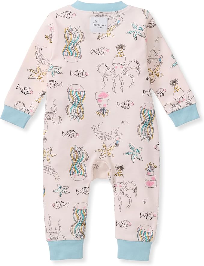 Burt's Bees Baby Unisex Sleep and Play Pajama, Footless One-Piece Zipper PJ | - Image 2