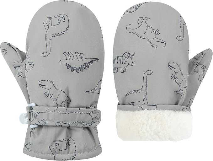 Toddler Mittens Lined Fleece Snow Gloves by Fynnsure