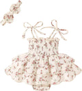 YOUNGER TREE Baby Girl Clothes Infant Summer Romper Dress Sleeveless Bodysuit by YOUNGERTREE