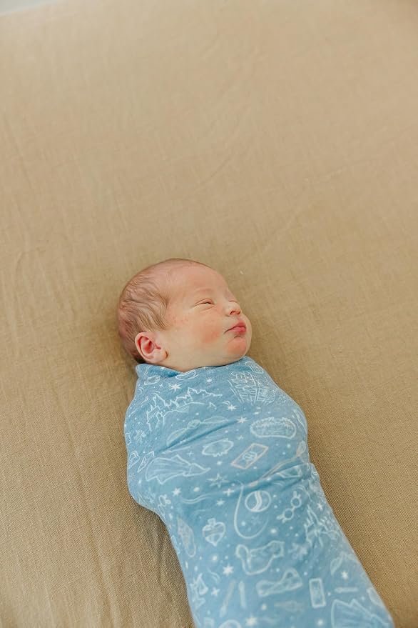 Copper Pearl Swaddle Blankets for Newborns | Soft Stretchy Receiving Blankets - Image 5