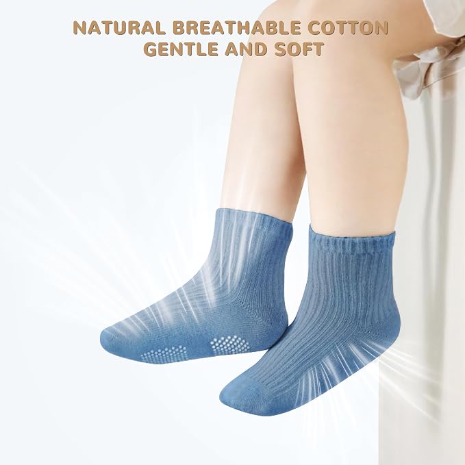 Toddler Grip Socks Non Slip Crew Socks Socks - Image 5