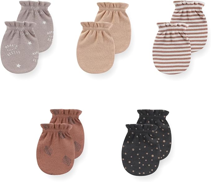 JELYLOVE 5 Pack Baby Boy Girl Anti Scratch Mittens Infant Gloves Essentials | by JELYLOVE