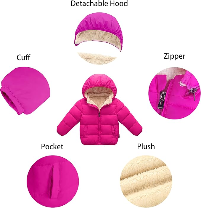 Toddler Boys' Girls' Winter Coat - Image 3