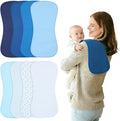 Baby Burp Cloths 8-Pack, Waterproof Burping Cloths, 4-Layer Super Absorbent & by Benoxine