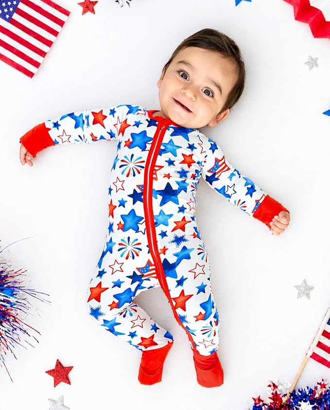 babee Reshinee Bamboo Viscose Baby Footie Pajama, Zipper Sleeper Boys Girls - Image 6