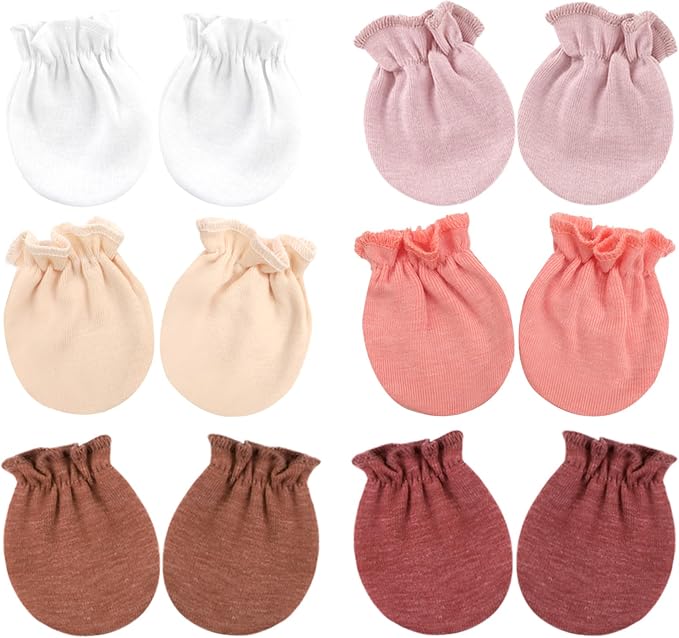 BQUBO Baby Mittens No Scratch Cotton Newborn Infant Glove Soft Skin-friendly by DRESHOW