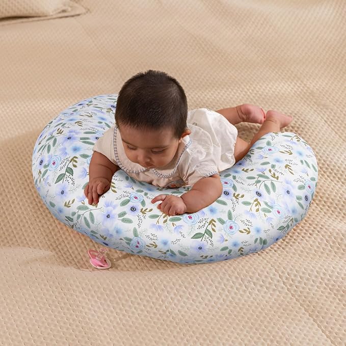 Baby Nursing Pillow for Breastfeeding, Adjustable Breast Feeding Pillow for Bottle Feeding, Breastfeeding Essentials for Mom and Baby Healthier Nursing, Bobby Pillow for Newborn,Removable Cotton Cover