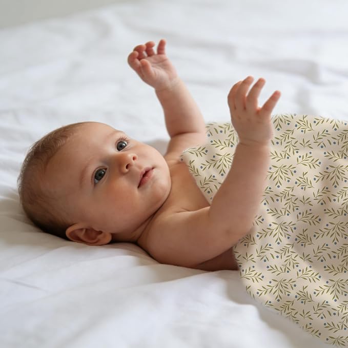 4 Set Muslin Swaddle Blankets Receiving Blanket - Image 9