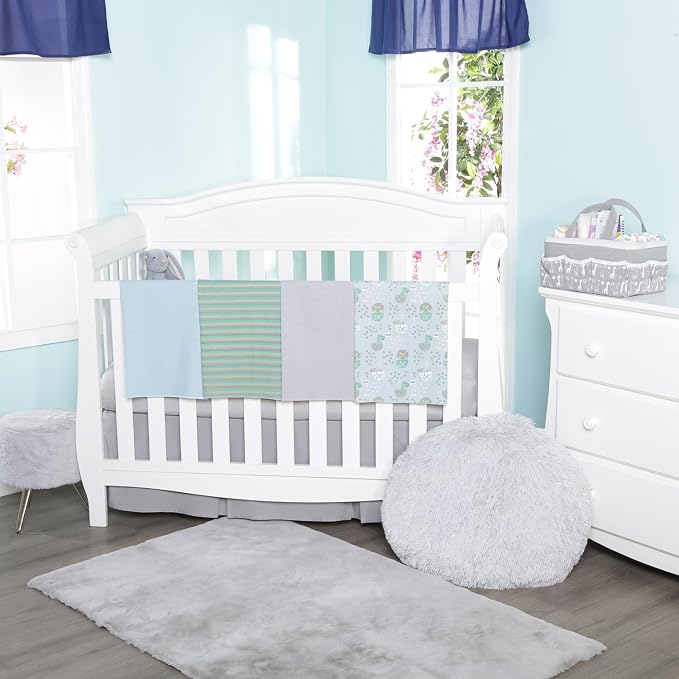 EVERYDAY KIDS 4 Pack Soft Flannel Receiving Blanket Set - Image 2