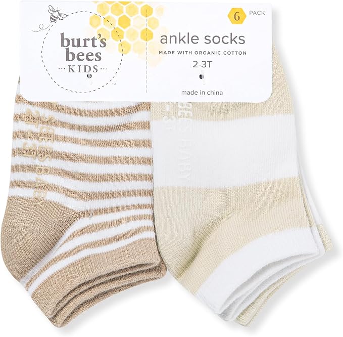 Burt's Bees Baby Organic Ankle & Crew Socks - Image 2