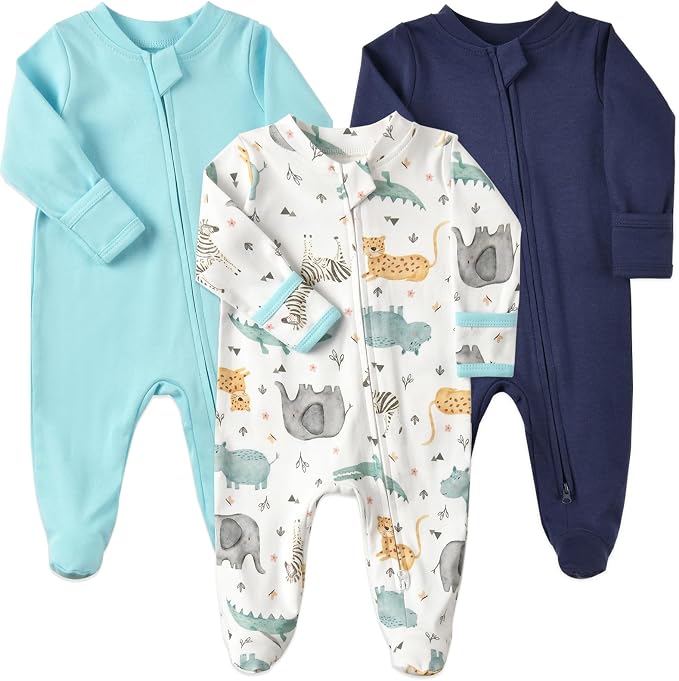 Aablexema Baby Footie Pajamas Cotton by Aablexema