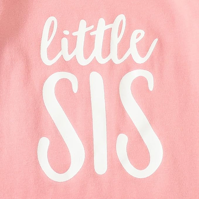 AMAWMW Newborn Baby Girl Little Sister Sleeper Gown Stripe Long Sleeve - Image 6