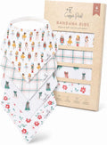 Copper Pearl Baby Bibs 4 Pack & 6 Pack, Bandana Drool Bibs by CopperPearl