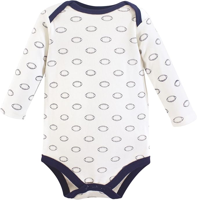 Hudson Baby baby-boys Cotton Long-sleeve Bodysuits 3-pack - Image 4