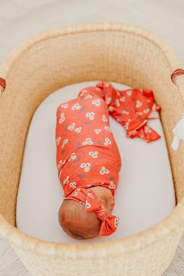 Copper Pearl Swaddle Blankets for Newborns | Soft Stretchy Receiving Blankets - Image 7