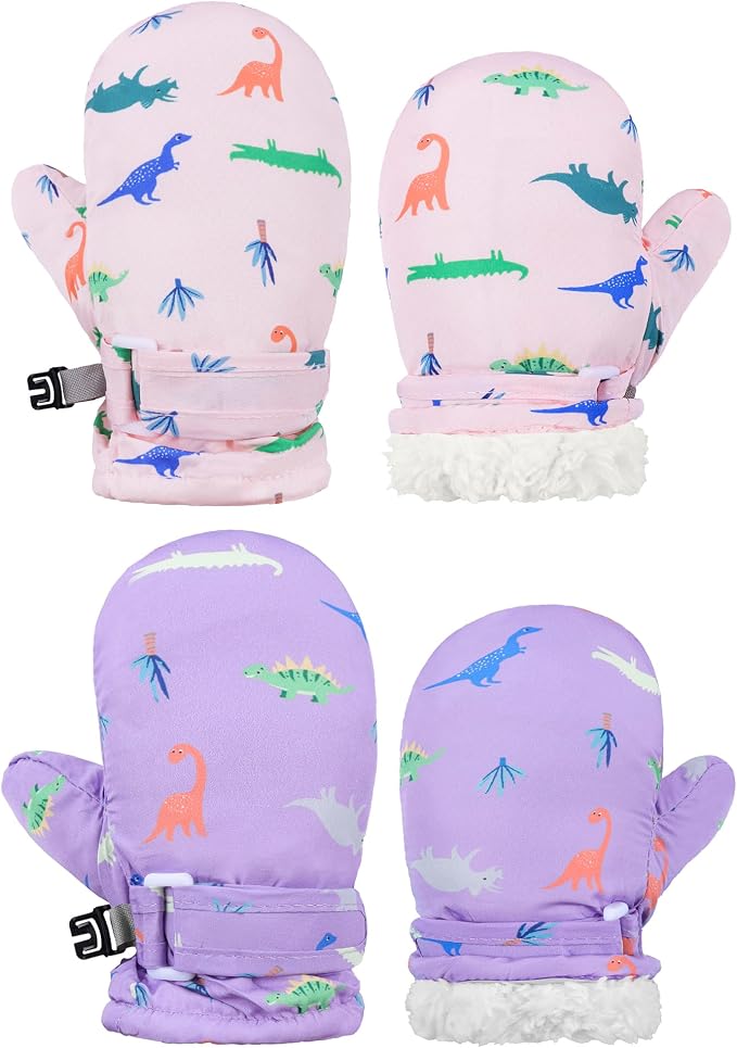 Toddler Mittens Lined Fleece Snow Gloves by Fynnsure