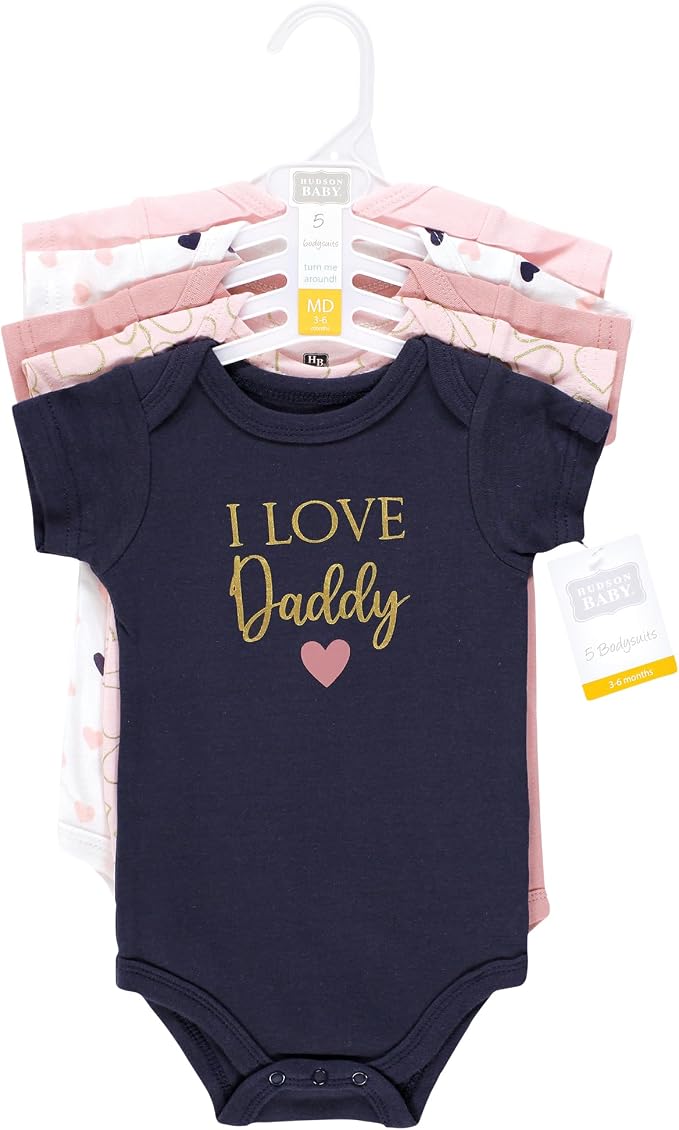 Hudson Baby Unisex Baby Cotton Bodysuits - Image 2