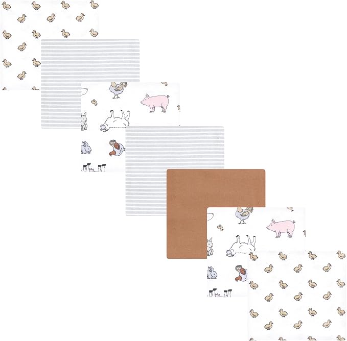 Luvable Friends Little Treasure Flannel Receiving Blankets 7pk by Luvable+Friends